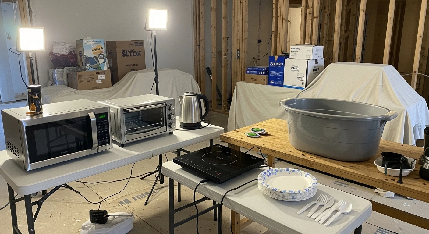 Temporary Kitchen Setup During Remodeling