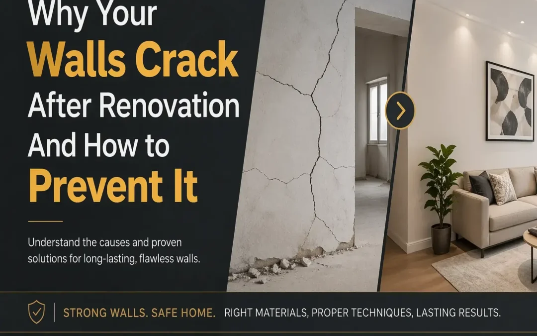 Why Cracks Appear After Home Renovation And How to Stop Them Before They Get Worse