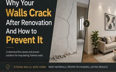 Why Cracks Appear After Home Renovation And How to Stop Them Before They Get Worse