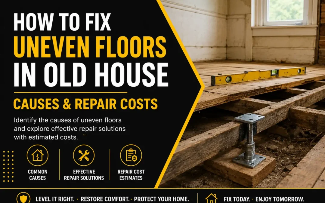 How to Fix Uneven Floors in an Old House: Causes, Costs & Proven Repair Methods