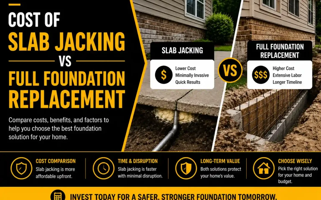 Cost of Slab Jacking vs Full Foundation Replacement: Which Is More Affordable