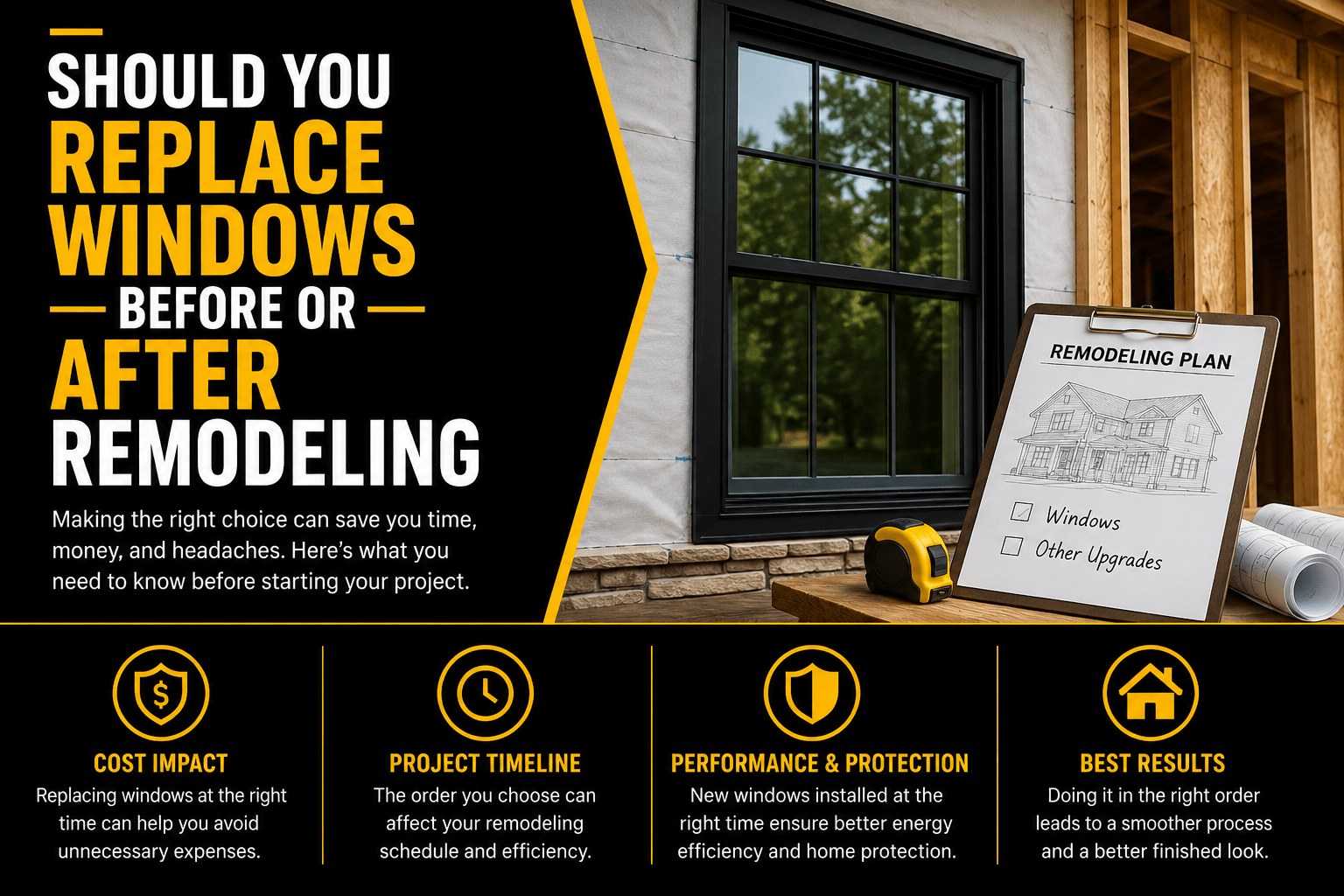 Replace Windows Before or After Remodeling Replace Windows Before or After Remodeling