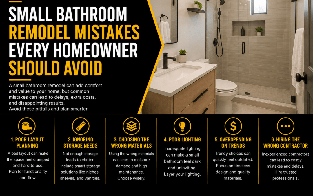 Small Bathroom Remodel Mistakes Every Homeowner Should Avoid