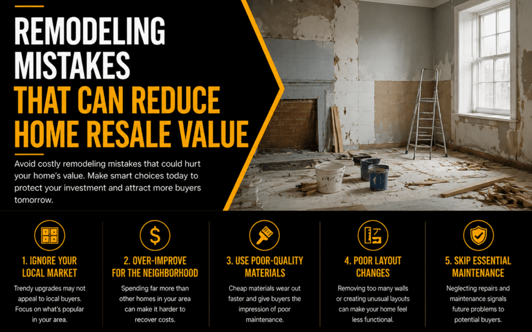 Remodeling Mistakes That Can Reduce Home Resale Value